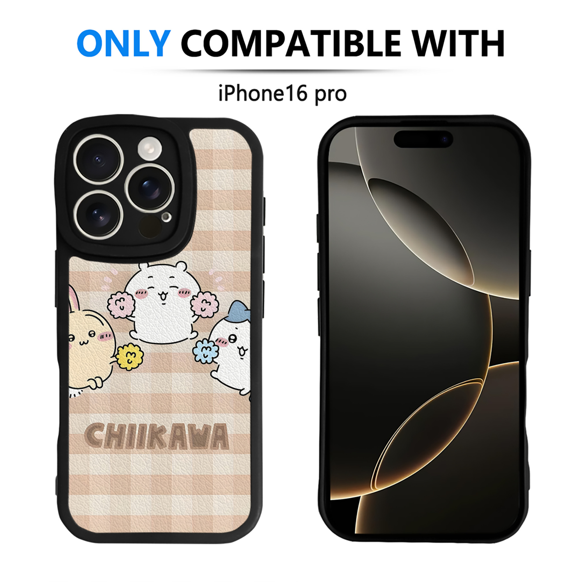 （画像用） ちいかわ Chii-kawa 【iPhone 16シリーズ対応】シリコンスマホケース（レザー調） 材質：シリコン